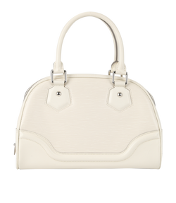 Bowling Montaigne PM, Epi Leather, White, TM0007, 3*